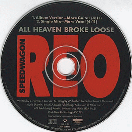 REO Speedwagon : All Heaven Broke Loose
